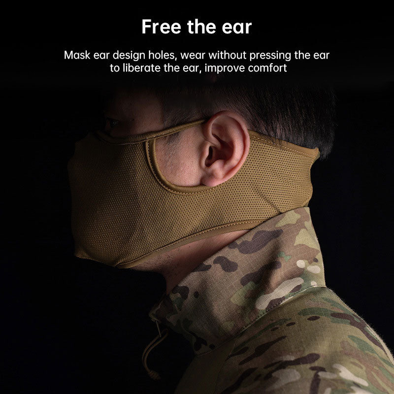 WoSporT Tactical Silicone Shooting Mask - Breathable Protection