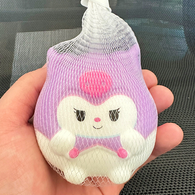 Netbag Egg Boy Party Pinch Music Stress Relief Toy Slow Rebound Ventilatory Artifact Cartoon Stress Relief Student Small Gift Item - Korvel