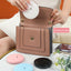 Mini portable LED light-emitting makeup mirror round stackable lighted beauty mirror - Korvel