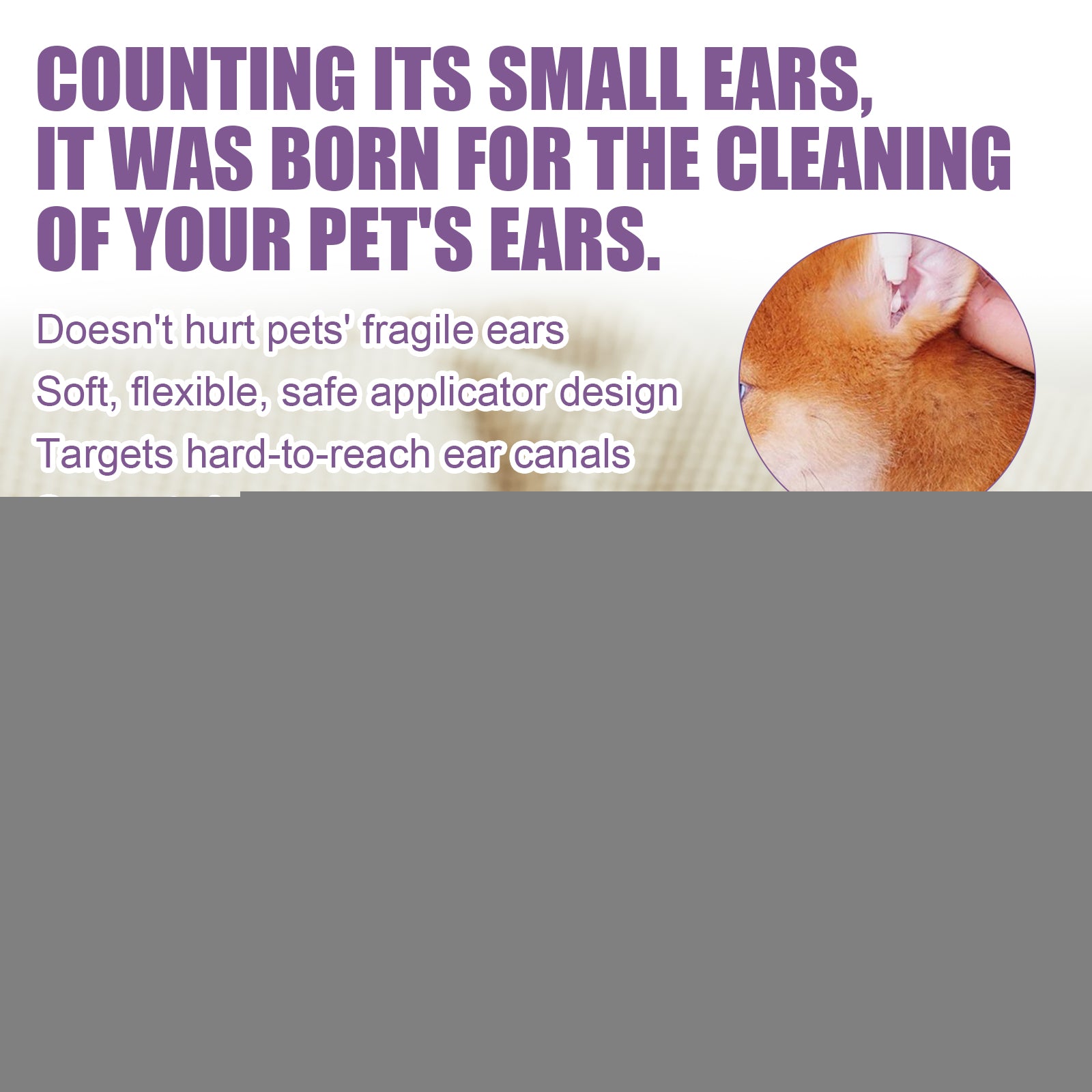 Pet Ear Cleaner, Cats And Dogs Relieves Ear Canal Odors Cleaning Earwax Ear Wash Drops - Korvel
