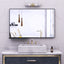 40x30 Inch modern bathroom mirror with storage rack rectangular mirror bathroom living room bedroom hanging mirror - Korvel