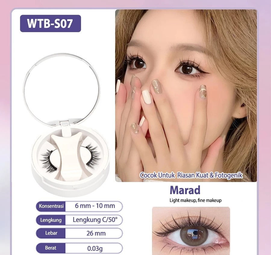 Natural Thick Portable Adhesive Free Magnetic Eyelashes