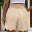 Perfee Frill Tied Shorts with Pockets - Korvel