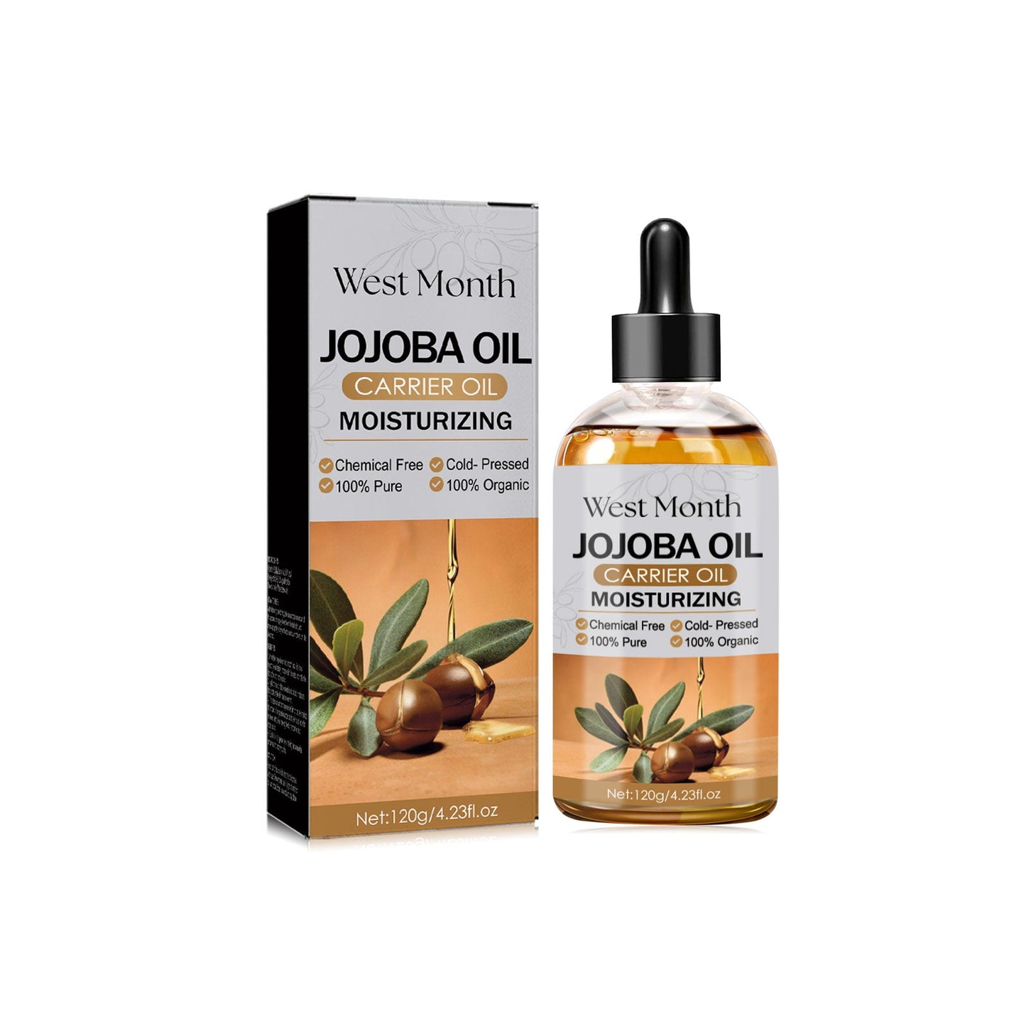 Jojoba Oil Hair Conditioner, Solid Hair, Tight Hair, Prevent Loss, Repair Dry Hair And Smooth Hair Care Oil - Korvel