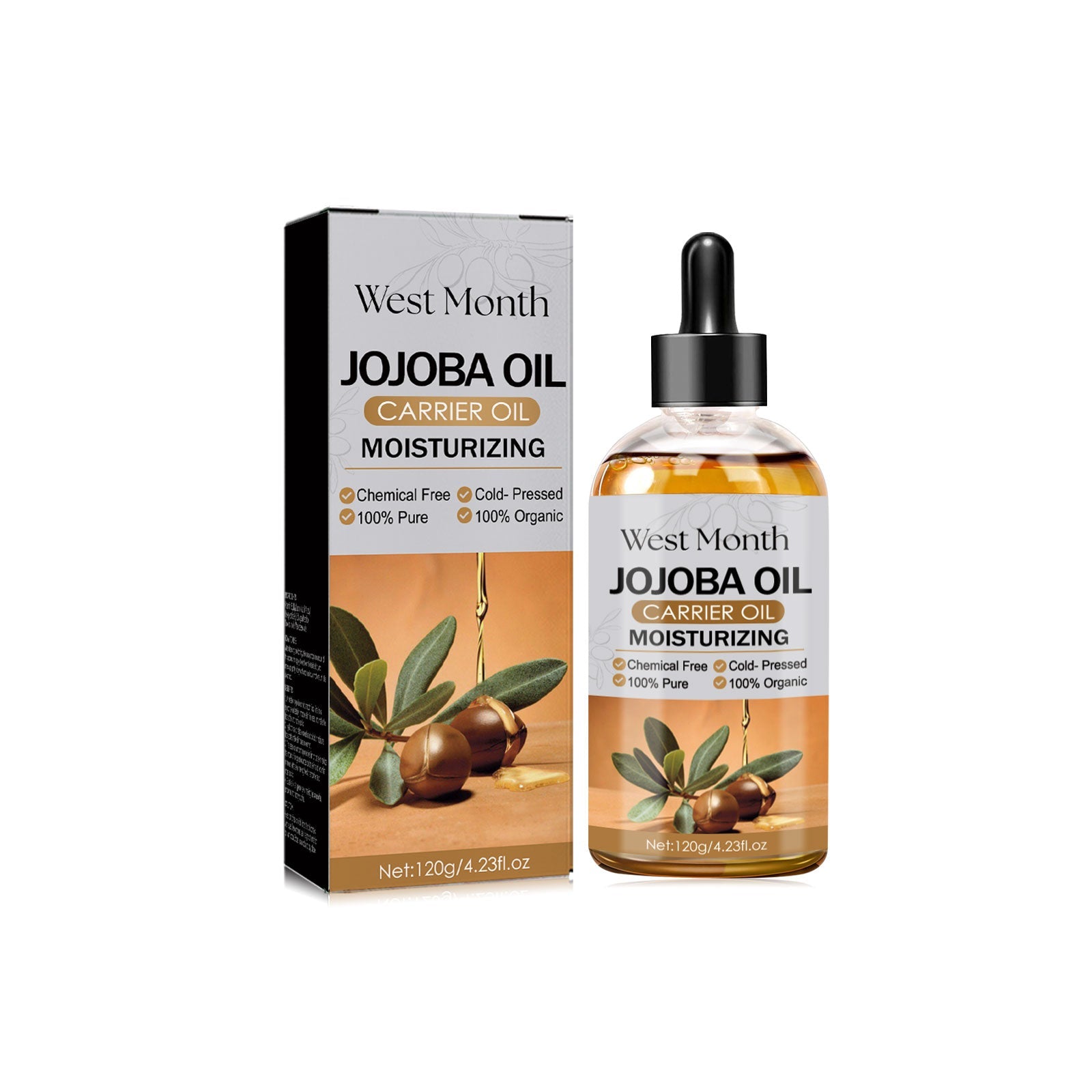 Jojoba Oil Hair Conditioner, Solid Hair, Tight Hair, Prevent Loss, Repair Dry Hair And Smooth Hair Care Oil - Korvel