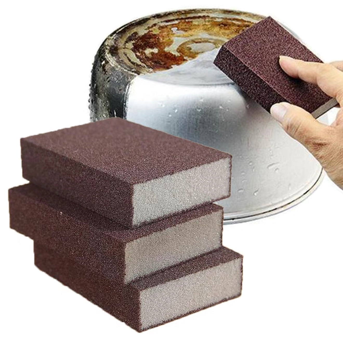 SparkScrub Emery Cleaning Sponge - 3-Pack