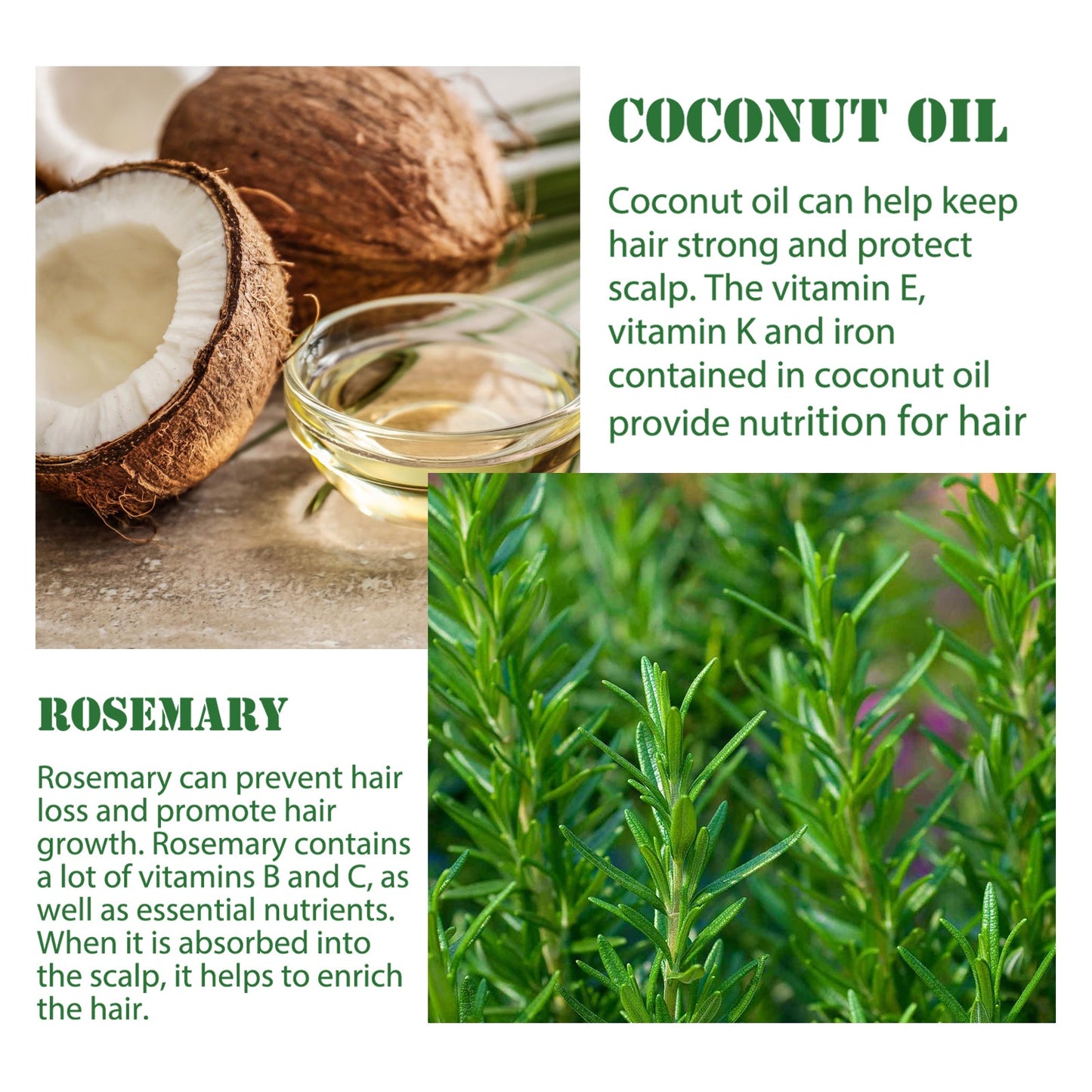 Huile essentielle de romarin pour les soins capillaires