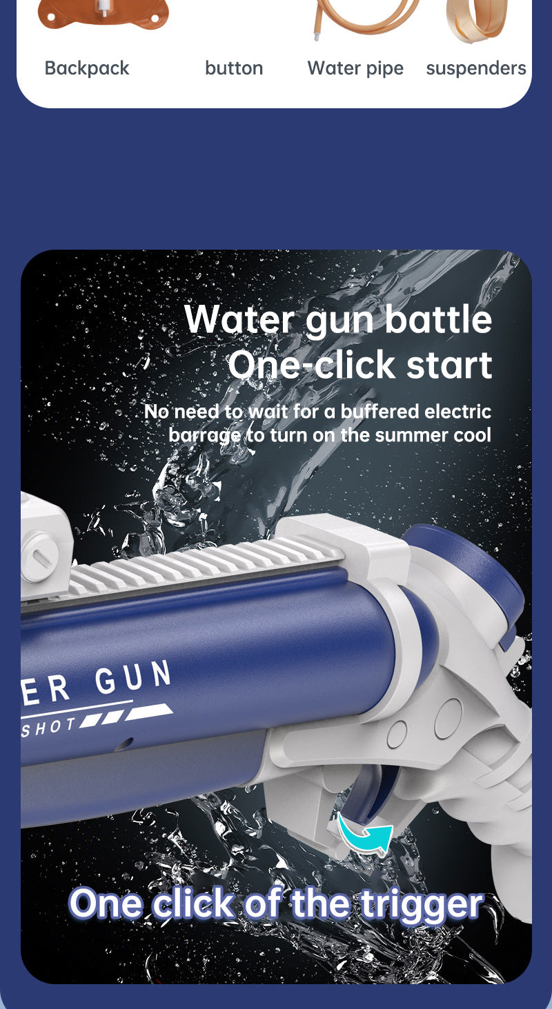 Double tube electric water gun outdoor water play and war toy - Korvel