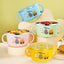 304 stainless steel children's tableware set cute baby food bowl stainless steel tableware children's water cup - Korvel
