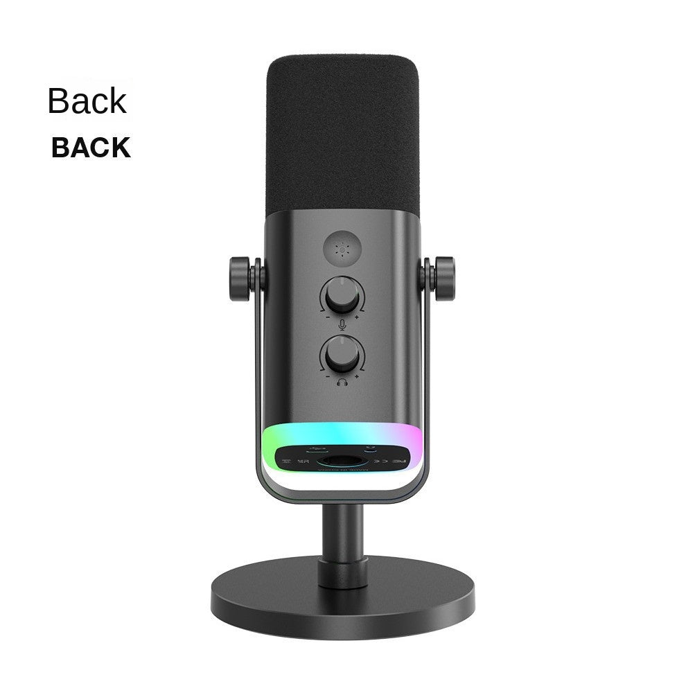 Condenser Microphone for Computer Live Streaming Karaoke Recording Audio Pickup Capacitor Mic for Mobile Phone Universal Karaoke Singing Gaming - Korvel
