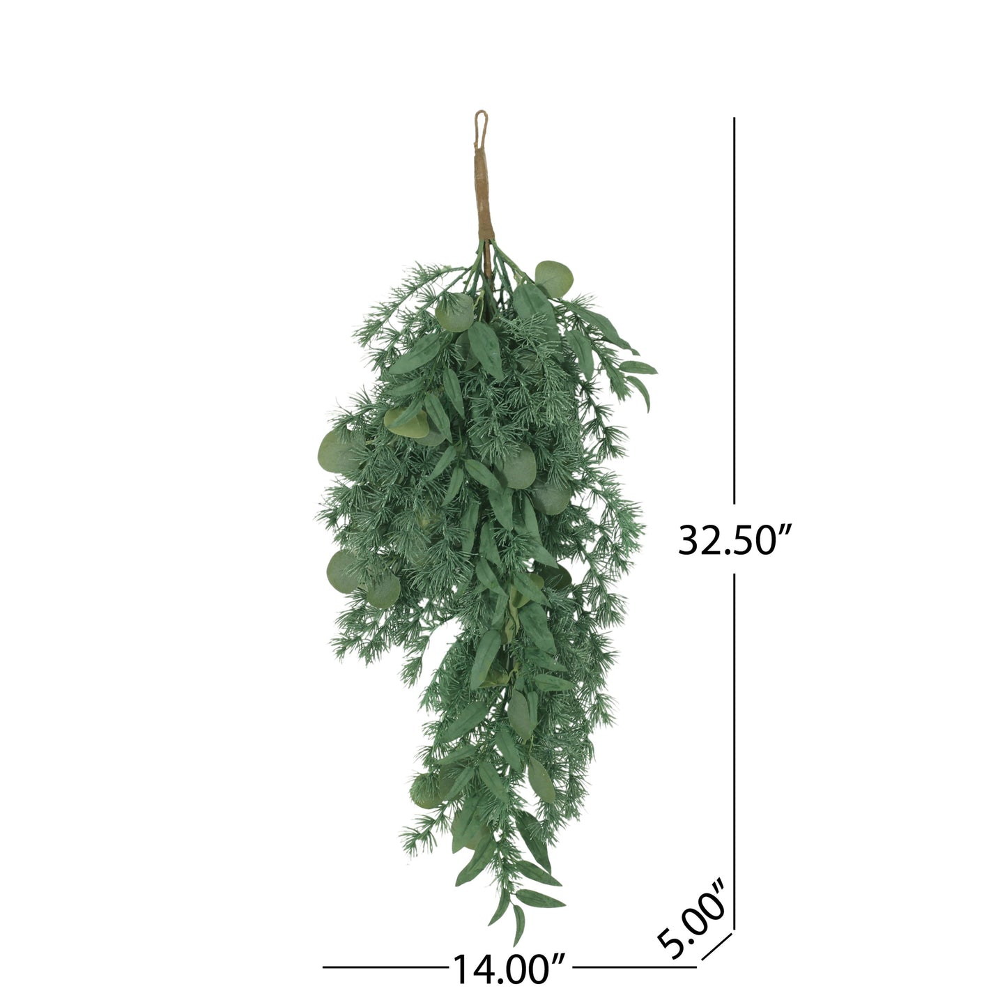 32.5" LEAVES TEARDROP WREATH - Korvel