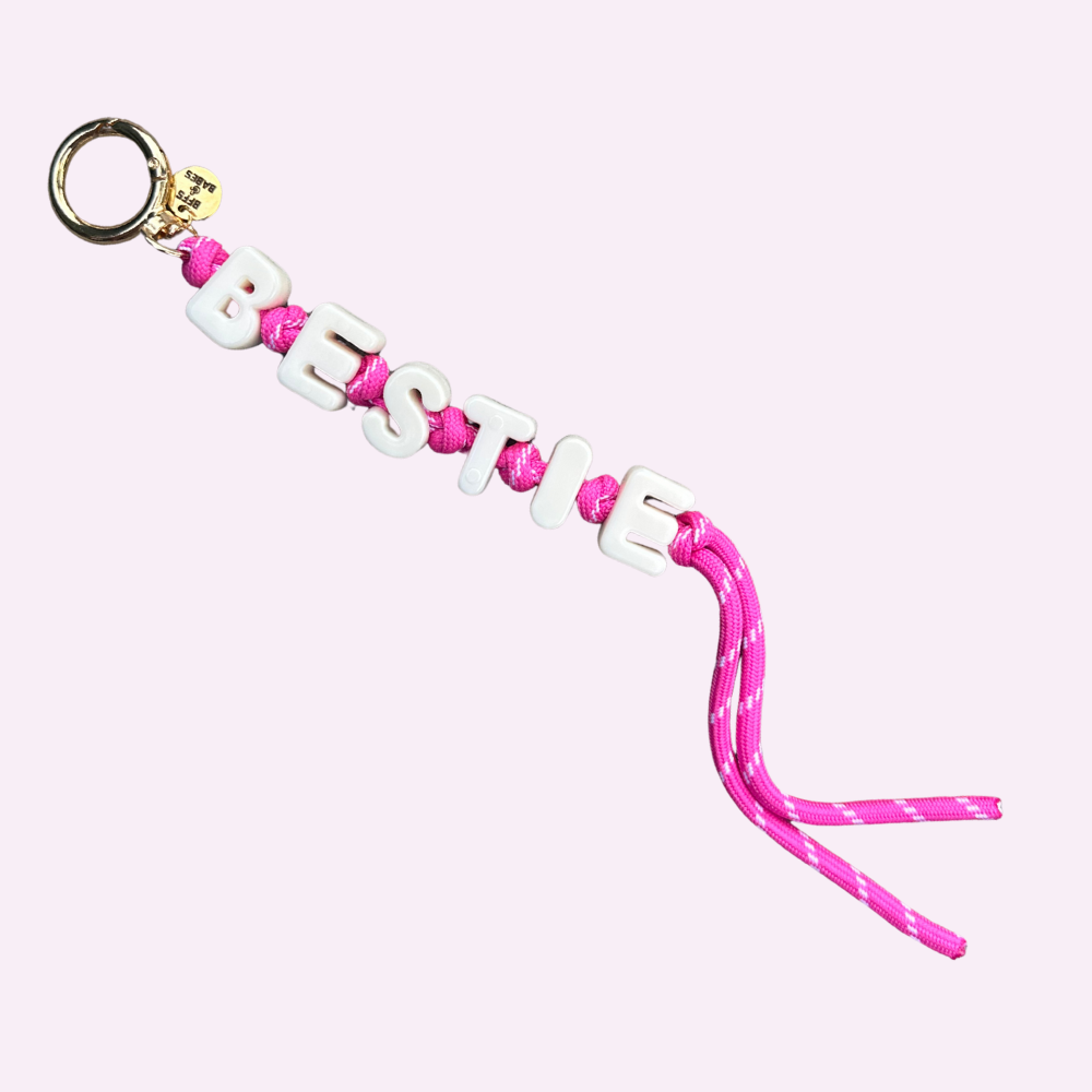 Bestie Bag Charm - Stylish Keychain Accessory