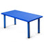 Kids Plastic Rectangular Learn and Play Table - Blue