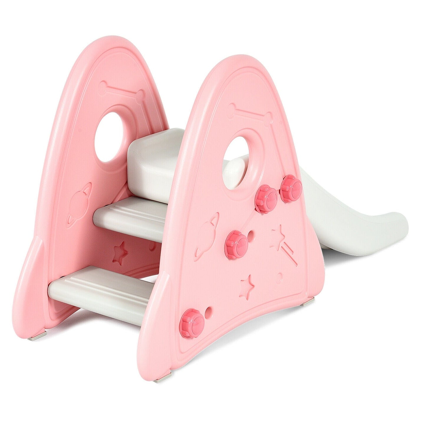 Freestanding Baby Slide Indoor Climber Set - Pink