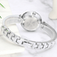 Montre en acier inoxydable élégante pour femmes avec bracelet en céramique
