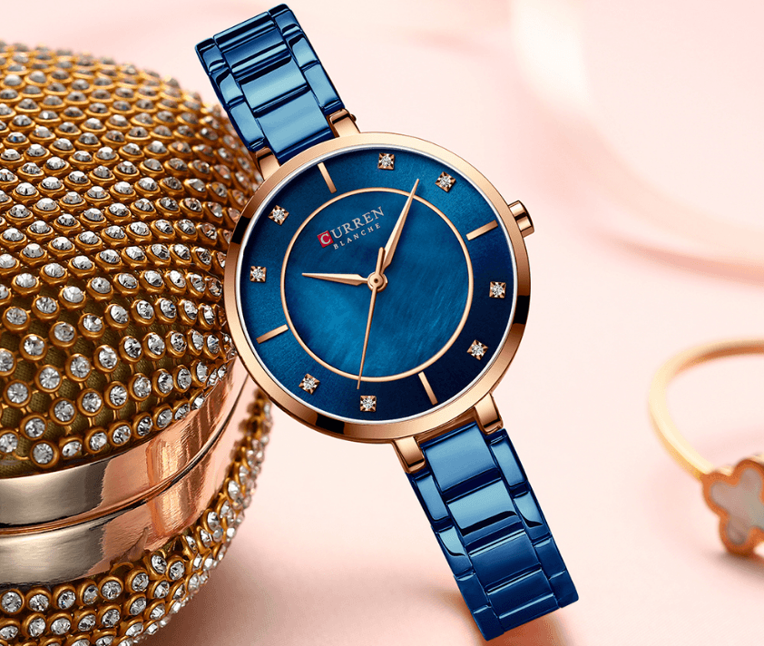 Montre analogique en quartz élégante pour femmes - Décontractée et étanche