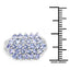 2.03 Carat Genuine Tanzanite Sterling Silver Engagement Ring