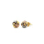 14k Tri Color Gold Love Knot Post Earrings