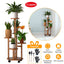 Soporte de Plantas de Madera de 5 Niveles con Ruedas Desmontables