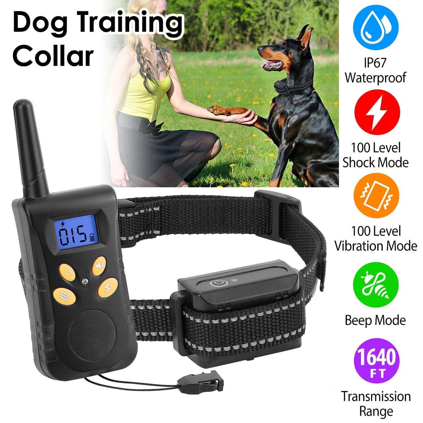 Gbruno Waterproof Dog Training Collar with Remote Control