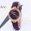 Montre en cuir avec strass pour femmes