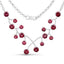 Collier en Rhodolite Garnet de 6,00 Carats en Argent Sterling