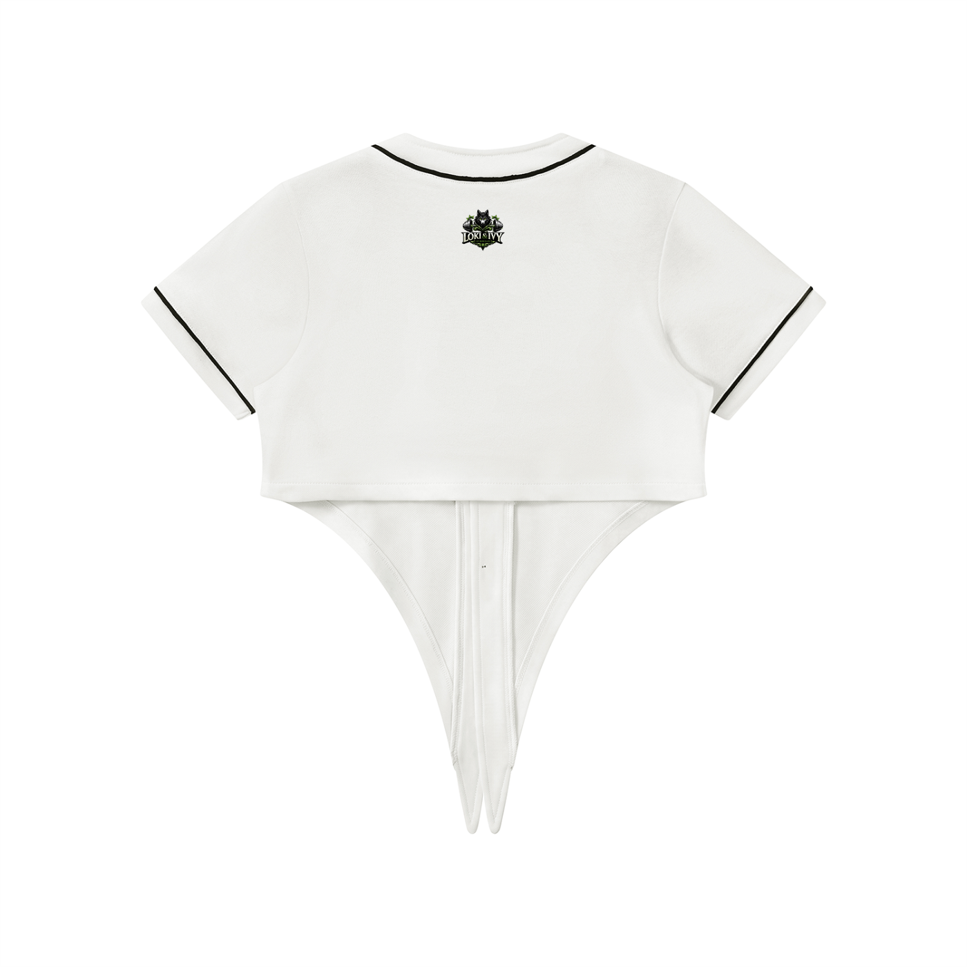 Jersey de béisbol con ribete para mujer Loki & Ivy