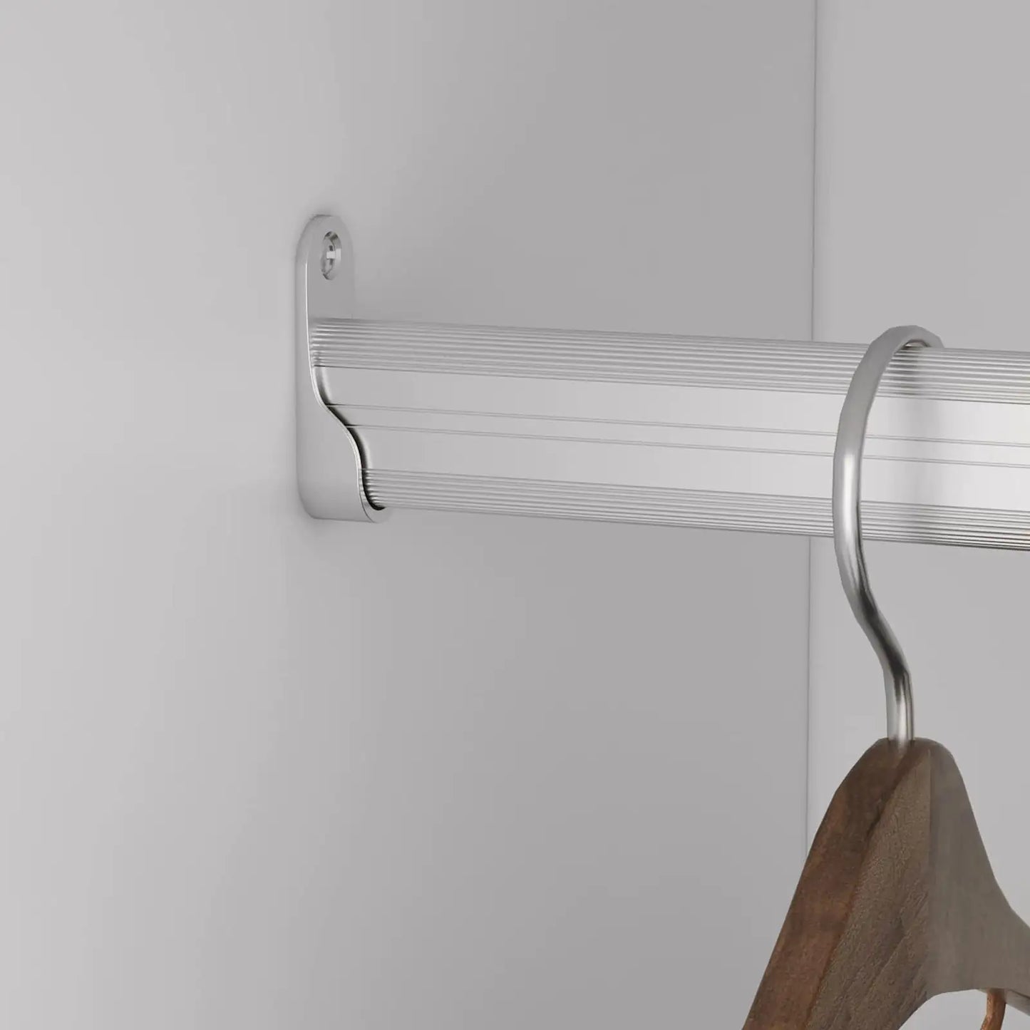 B4 Modular Wall-Mounted Closet System - White Shelving Unit