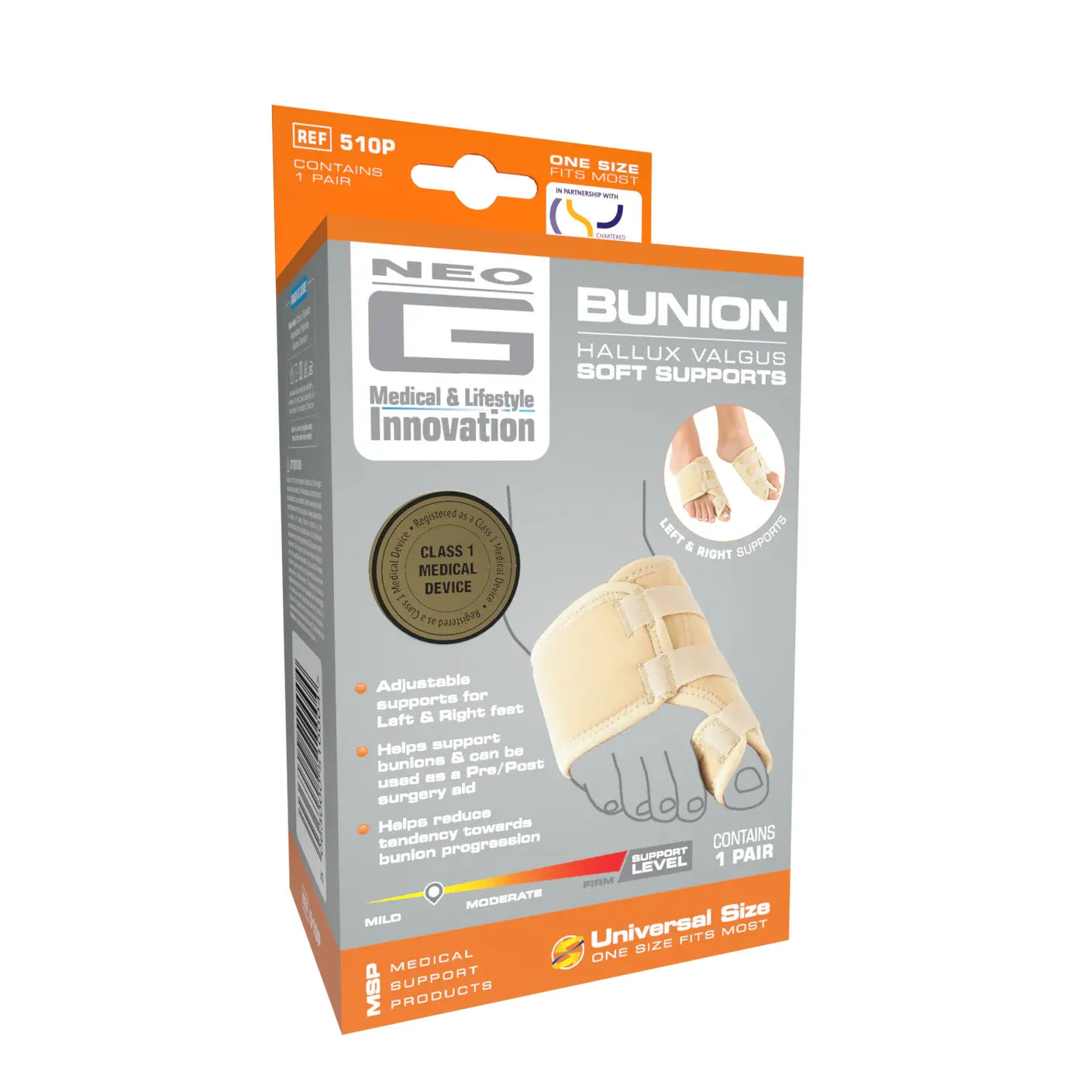 Soporte Blando para Juanetes Neo G para el Pie Izquierdo - Talla Única