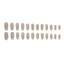 24-Piece Hot Girl Y2K Black Star Press On Nails Set