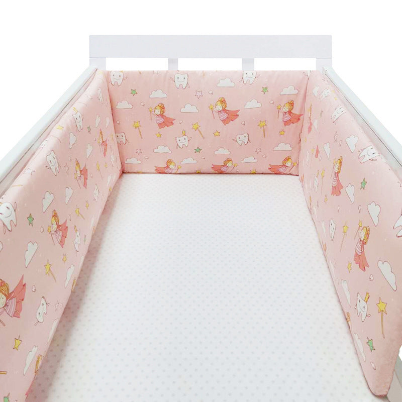 Baby Four Seasons Bed Fence Baby Children Anti fall Cotton Bed Fence Cotton Baby Bed Protective Fence - Korvel