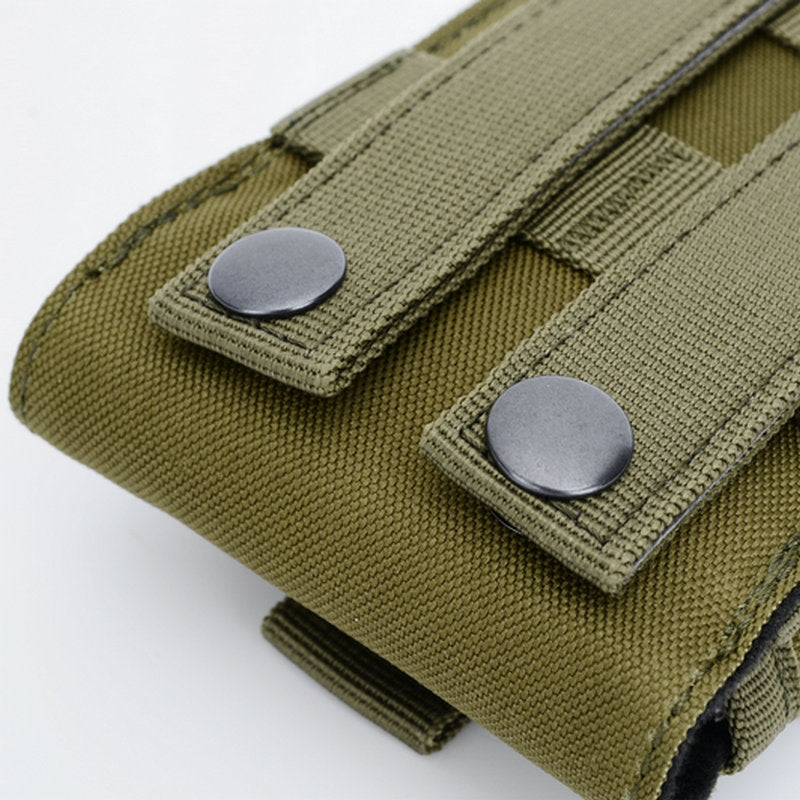 Multi functional outdoor camouflage phone bag, convenient hanging bag, sports waist bag, wearing belt, tactical waist bag - Korvel