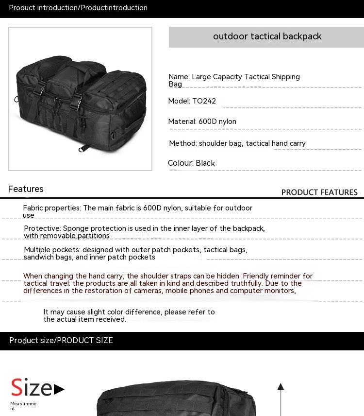 Mochila de Senderismo Multifuncional Premium para Exterior
