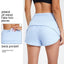 Shorts de fitness à taille haute et à séchage rapide