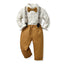 Children's Multi-Color Plaid Long Sleeve Cotton Suit