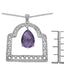 10.70 Carat Genuine Amethyst Sterling Silver Pendant