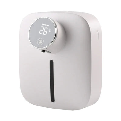 Wall-mounted Automatic Soap Dispenser Multifunctional Infrared Sensor LED Digital Display Touchless Foam USB Rechargeable - Korvel