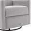 Chaise à bascule rembourrée moderne pour nursery - Gris