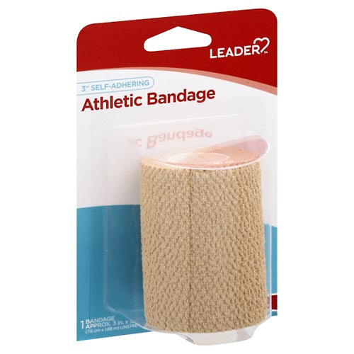 Bandage Athlétique Auto-Adhésif Leader - 3 en 1