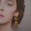 Retro Devil's Eye Nose Mouth Earrings Oil Drip for Women Jewelry Heavry Metal 2024 New Europe High Quality Eegant Gifts - Korvel