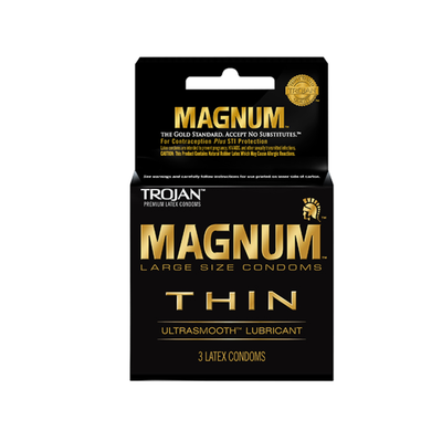 Trojan Magnum Thin Condoms - Large Size for Comfort