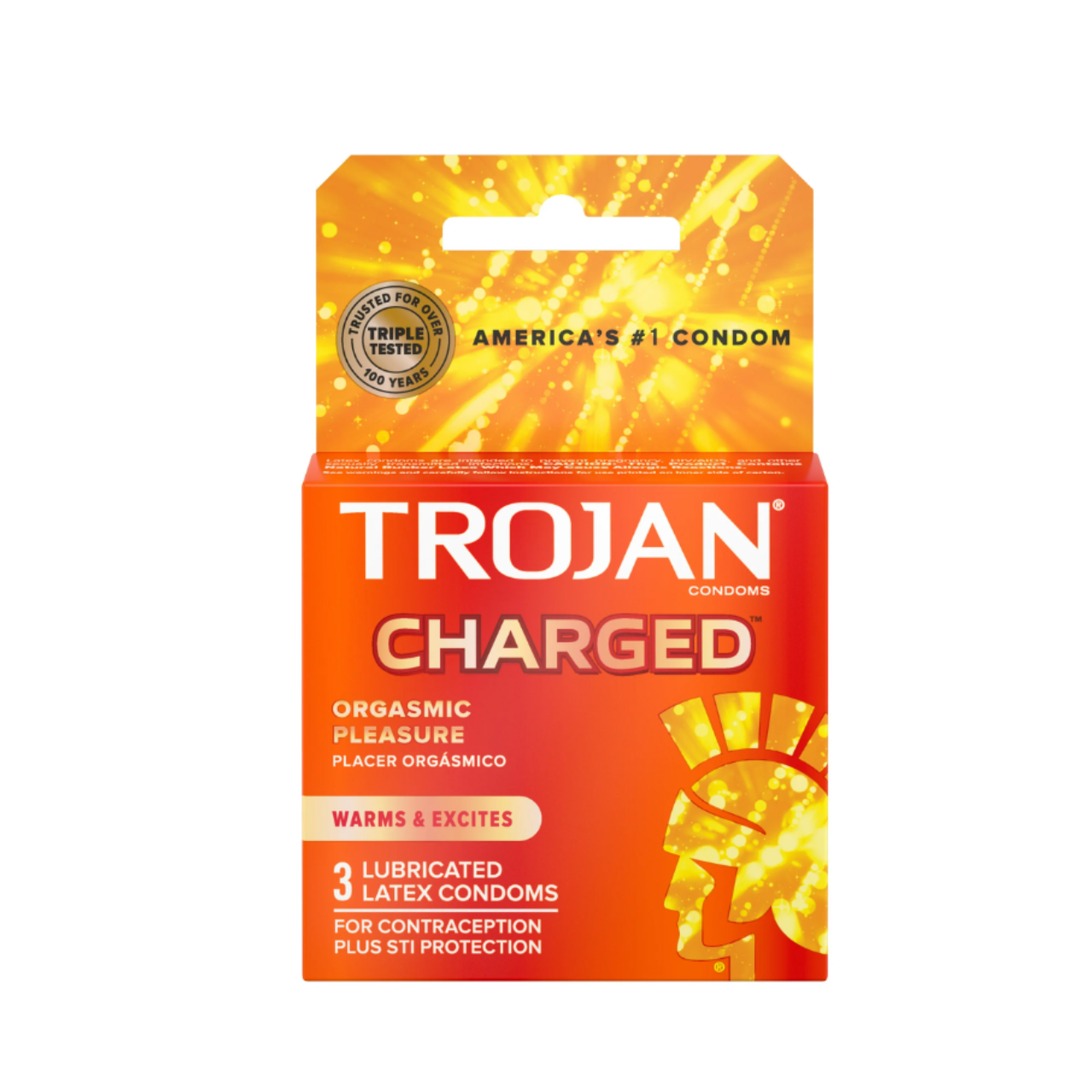 Préservatifs lubrifiés intensifiés Trojan Charged