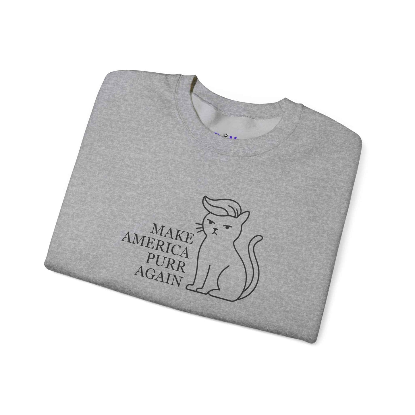 Rendre l'Amérique Purr à Nouveau Sweatshirt Parodique de Chat
