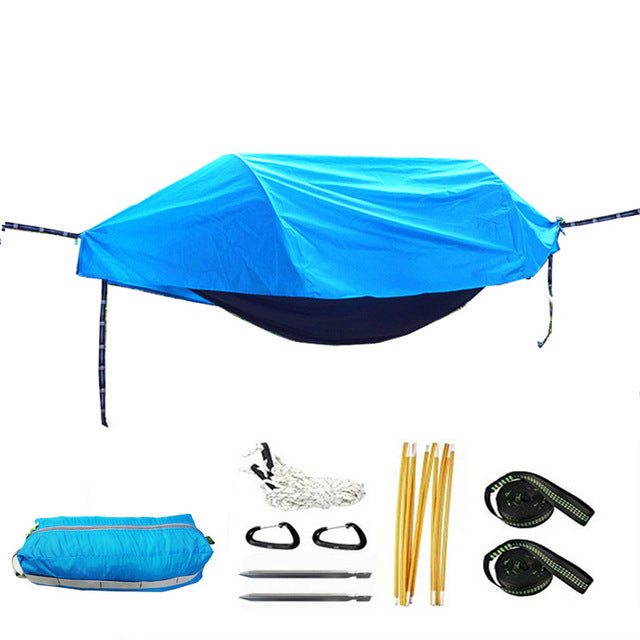 Premium Mosquito-Proof Camping Hammock with Tree Net