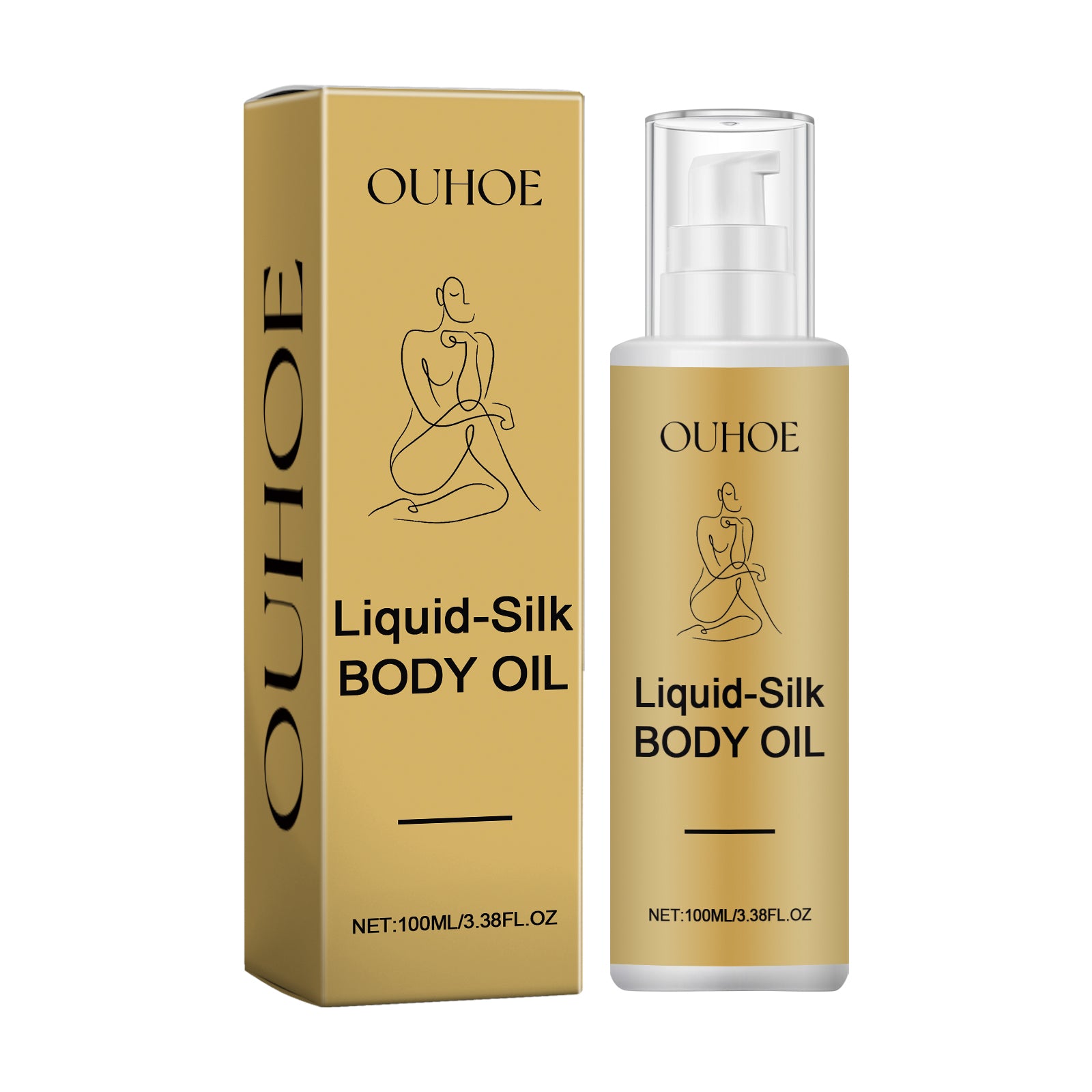 Liquid Silk Body Essence Oil, Anti-Wrinkle Hydrating Repair Chicken Skin Firming Beauty Body Care Oil - Korvel