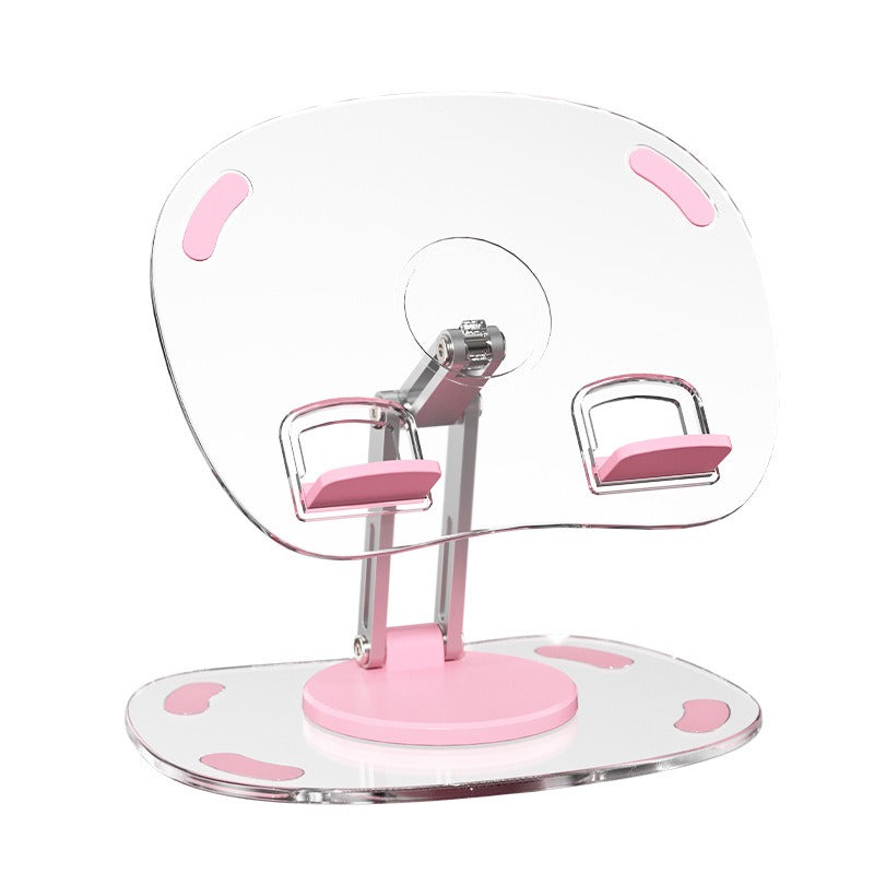 360-Degree Rotating Acrylic Tablet Stand - Foldable & Portable