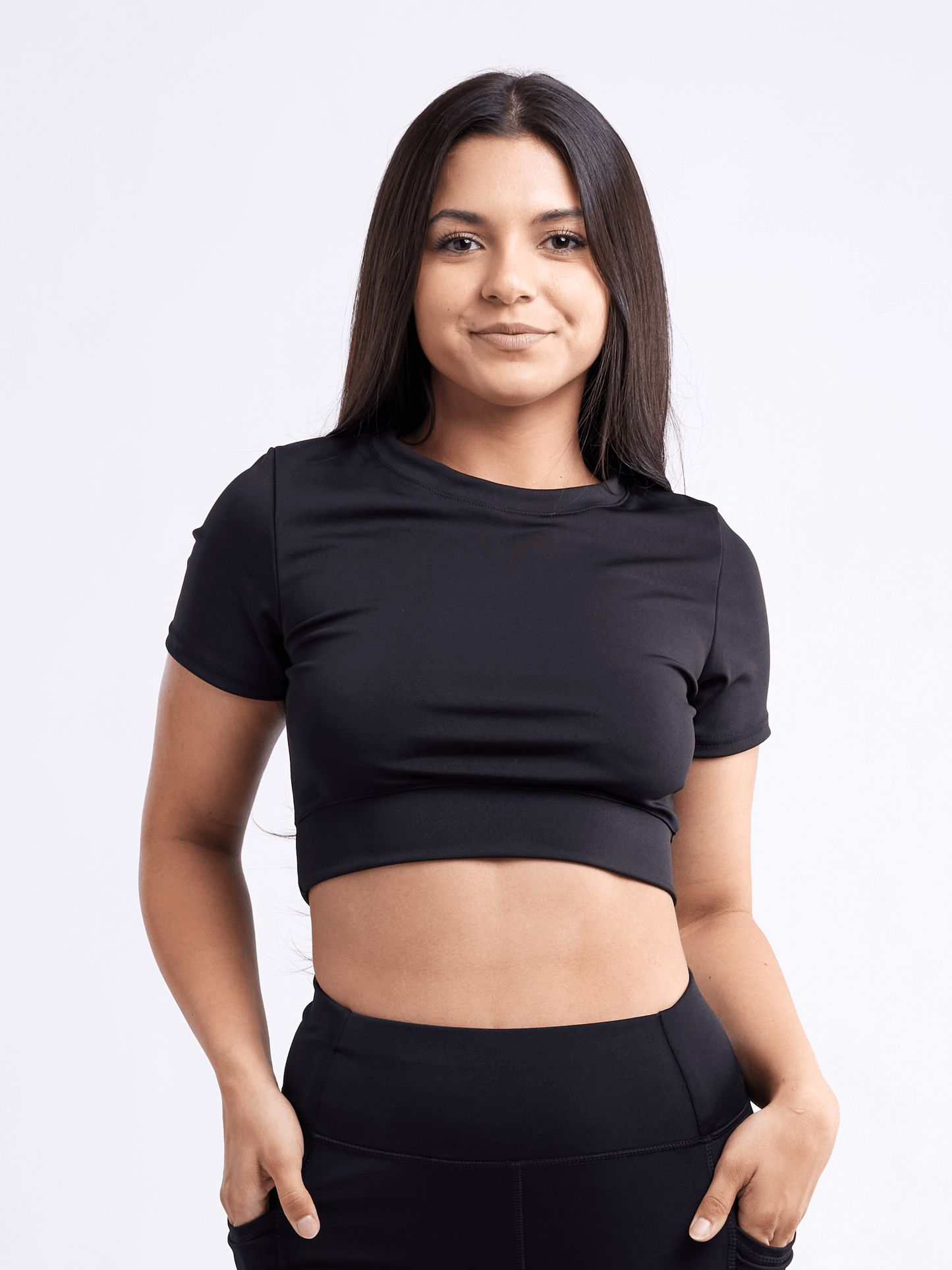 JupiterGear Crop Top à Manches Courtes