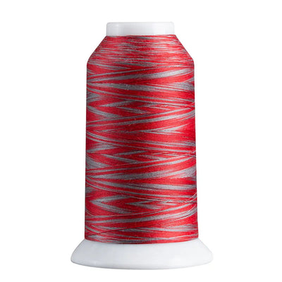 Hilo de poliéster variegado Superior Spirit 809 rojo/gris