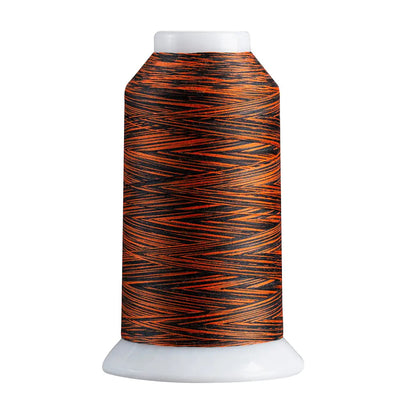 Fil en polyester variegé supérieur 819 orange/noir
