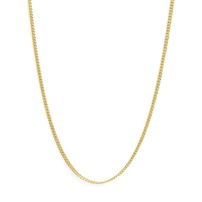 Collier en chaîne cubaine Miami en or jaune 14K de 4,5 mm - 22 pouces